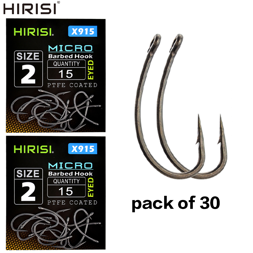 Fishing Hook Barbless - Hirisi 30x anzuelos de pesca de