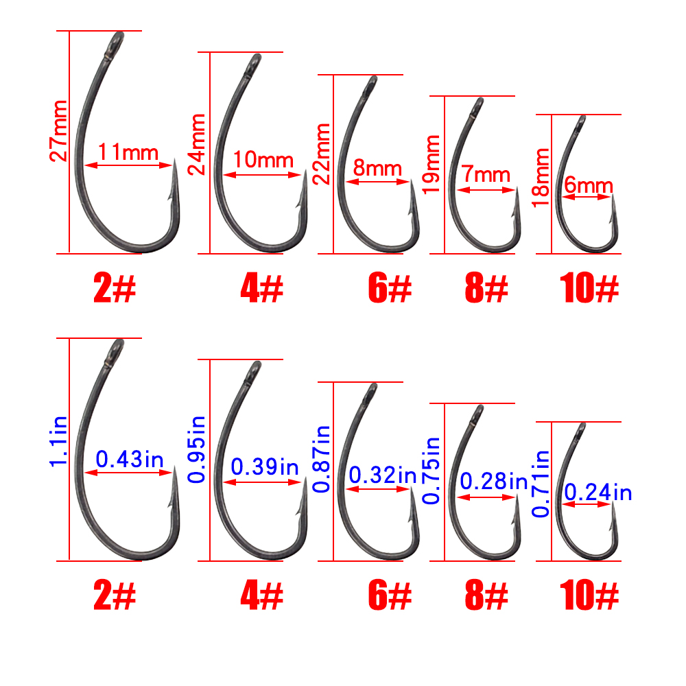 Hirisi 30x anzuelos de pesca d - Fishing Hook Barbless reseña y precio