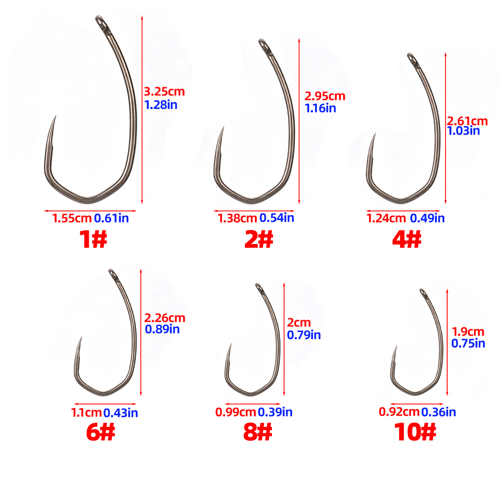 Hirisi 8042 - 100 Anzuelos de  - Fishing Hook Barbless reseña y precio