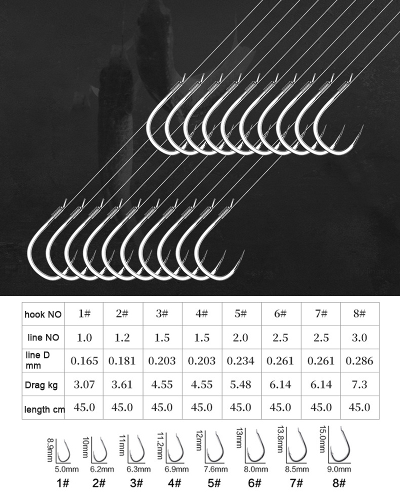 10 pares de anzuelos de pesca  - Fishing Hook Barbless reseña y precio